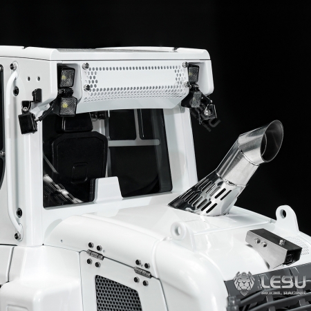 RC Lesu Racing 1:14 Laderaupe mit Reißzahn und Paladin PL18 weiß